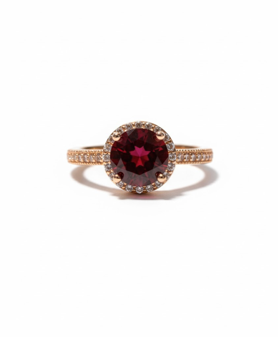 The Garnet Orbit Ring
