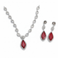 Ruby Teardrop Set