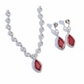 Ruby Teardrop Set