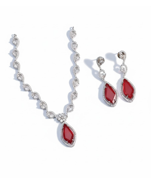 Ruby Teardrop Set