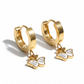 The Gilded Papillon Hoops Earrings