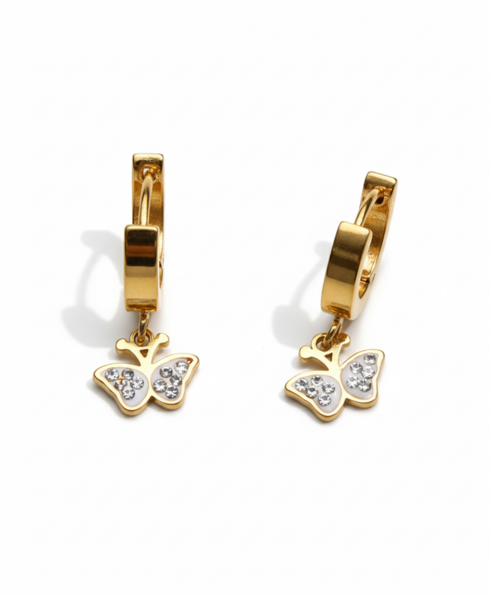 The Gilded Papillon Hoops Earrings