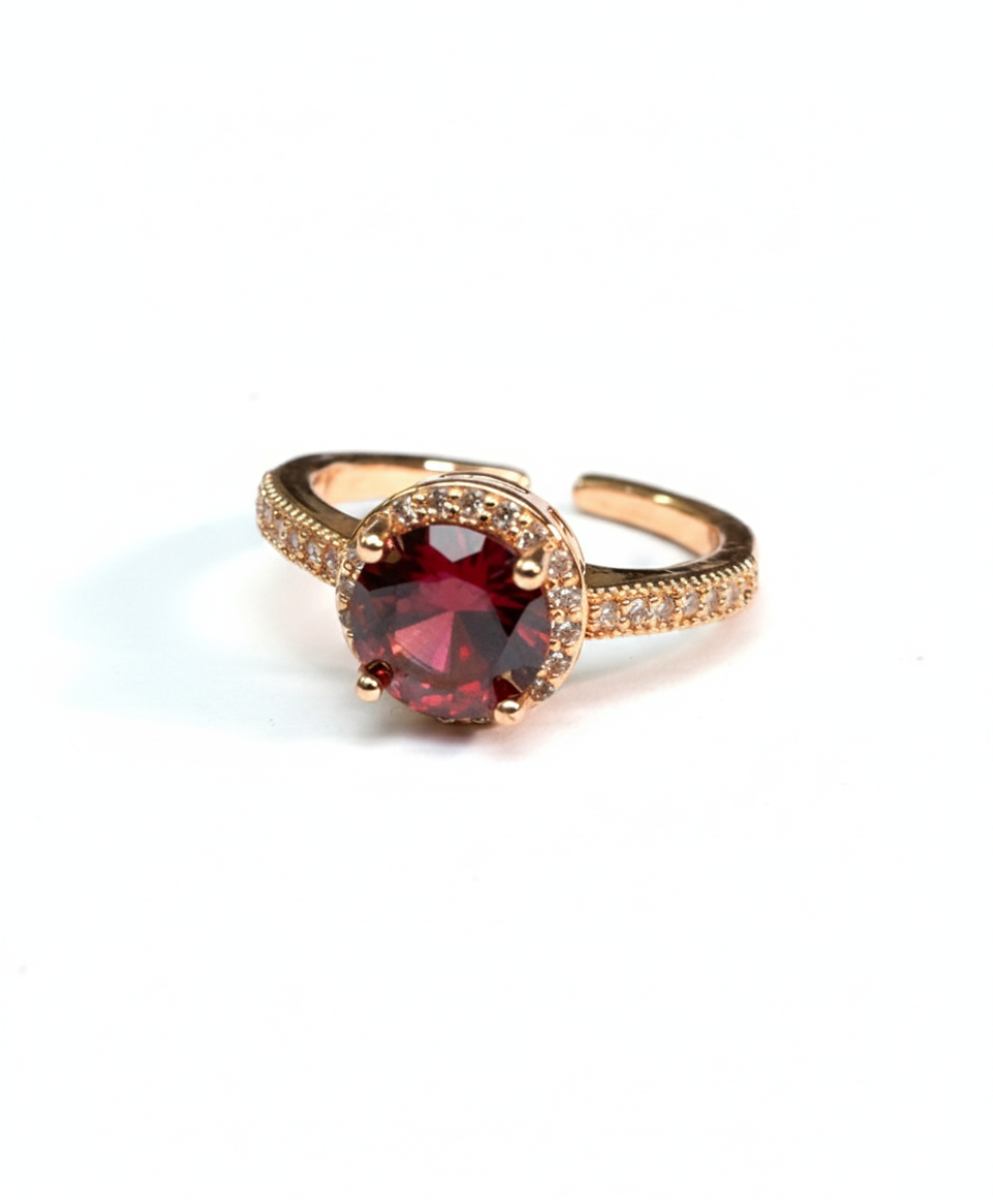 The Garnet Orbit Ring