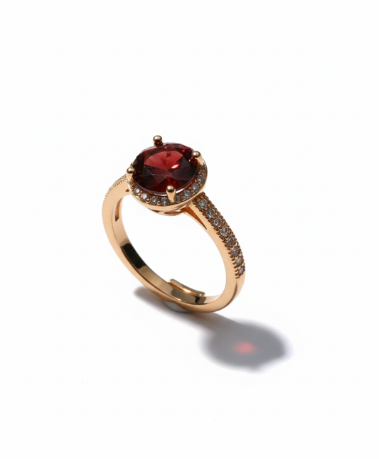 The Garnet Orbit Ring