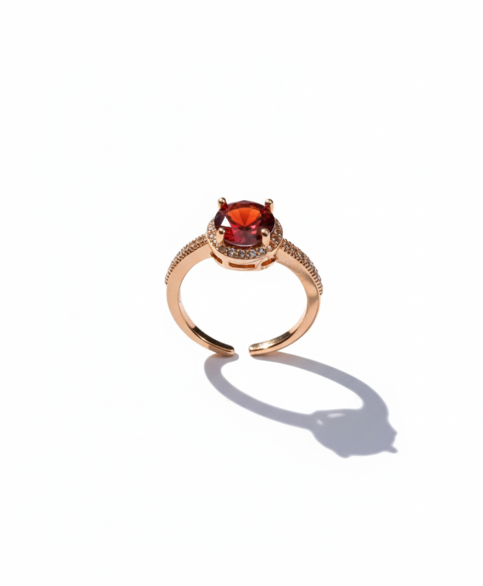 The Garnet Orbit Ring