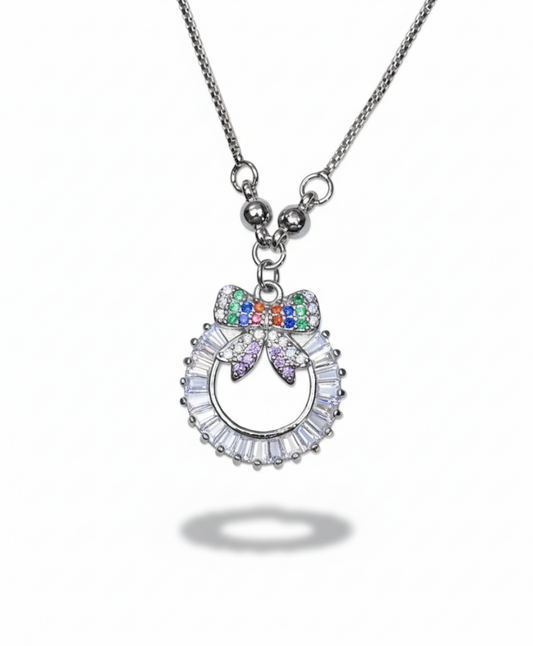 Bow Halo Necklace