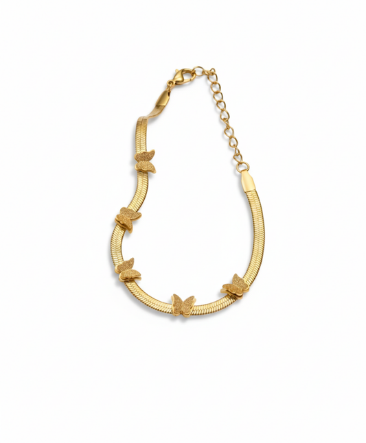 Golden Butterfly Bracelet