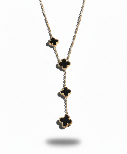 Black Snowflake Necklace